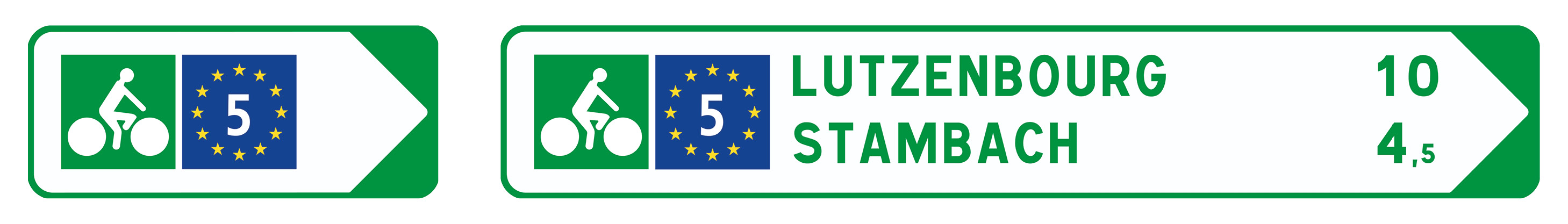 Balisage vélo Eurovelo 5 en alsace