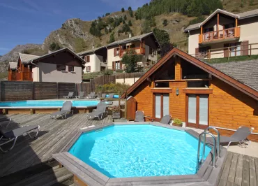piscine appat hôtel en chalet - Panoramique village - La Grave