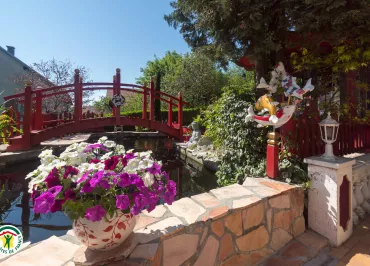 vue de la terrasse côté séjour