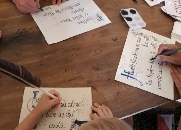 Calligraphy and illumination workshop