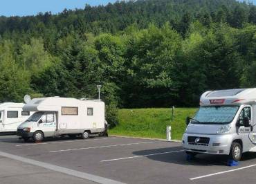 Aire de stationnement pour camping-cars du Domaine du Haut des Bluches
