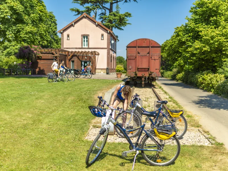 Halte d'Offranville dans l'ancienne gare