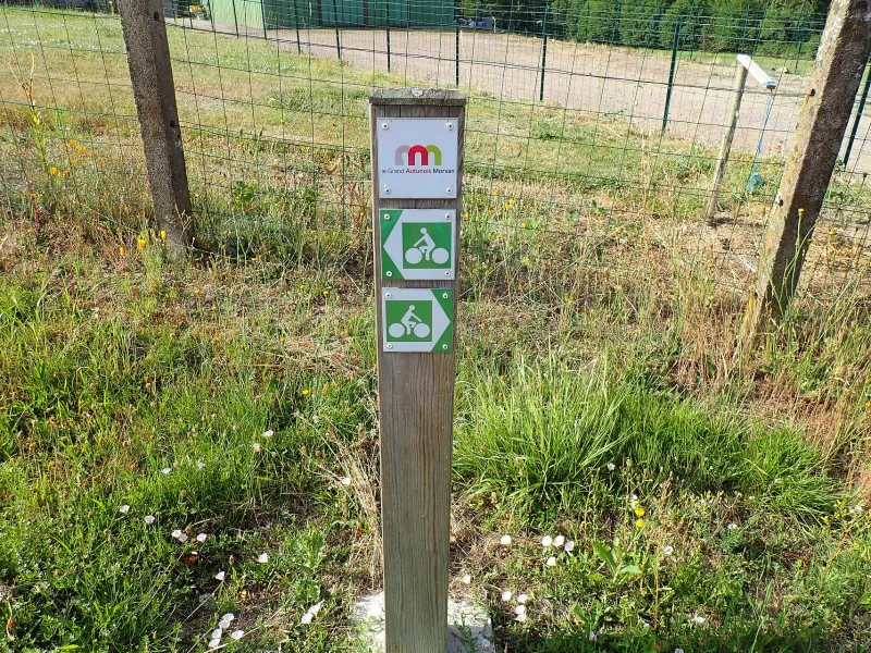 Balisage bois voie verte autunoise