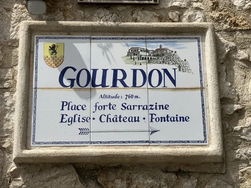 Plaque céramique de Gourdon