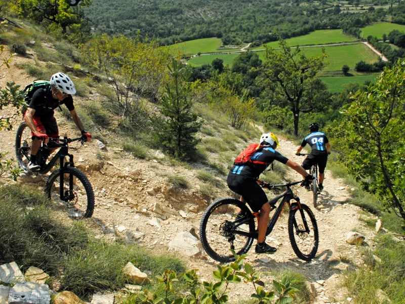 Descente VTT entre Forcalquier et Manosque