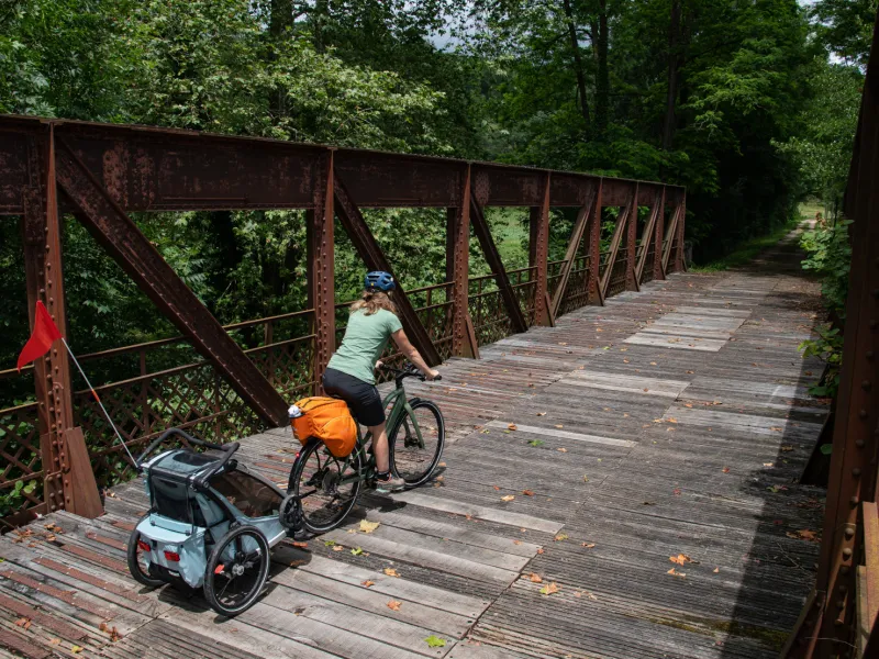 Traversée de pont à La Bastide-de-Sérou