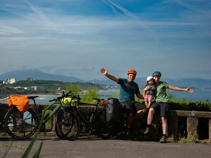 Départ de Biarritz à vélo - La Vélosud