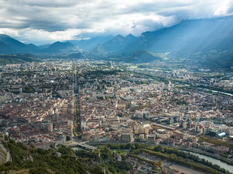Fin de journée sur Grenoble