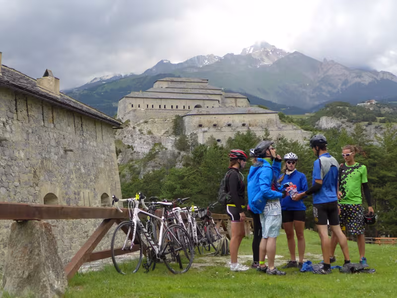 Cyclistes à Fort Marie-Christine