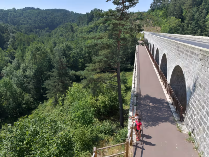 Itinéraire Via Fluvia sur pont de la Chapelette