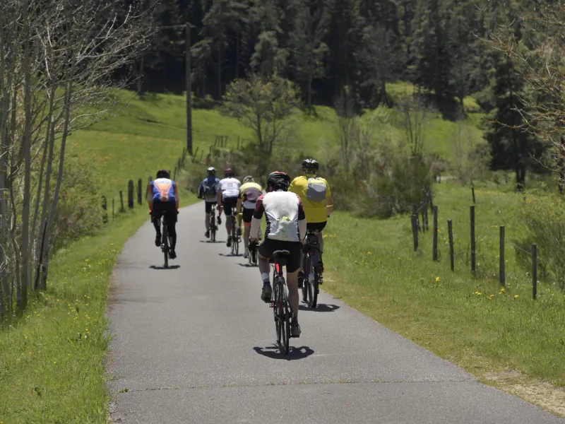 Itinéraire sur voie verte vers Le Riotord
