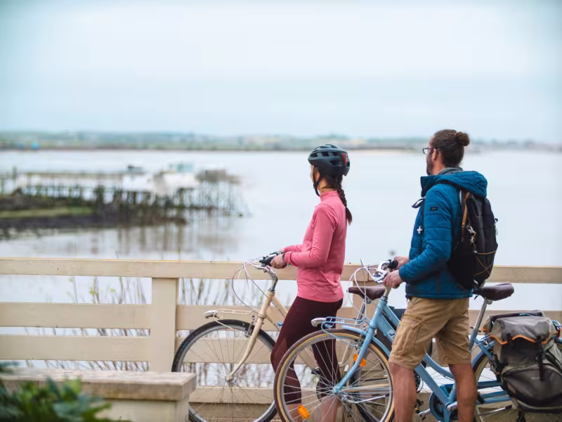 Arrivée sur le littoral Atlantique à vélo, Fouras