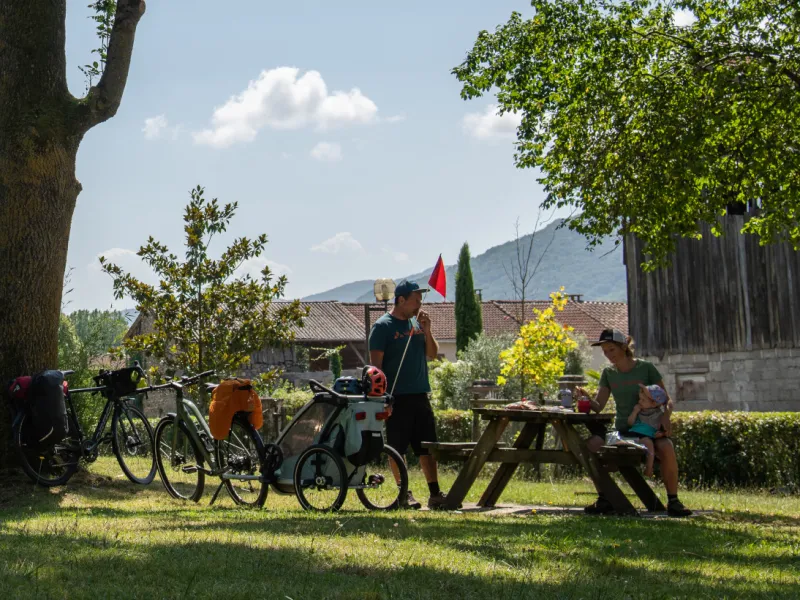Pause pique-nique à Lacave