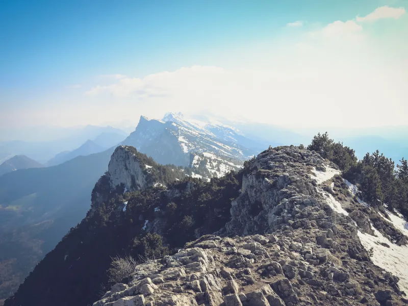 Les crêtes du Vercors depuis le Moucherotte