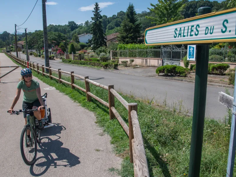 Piste vélo vers Salies-du-Salat
