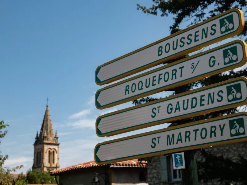 Panneaux directionnelles vélo