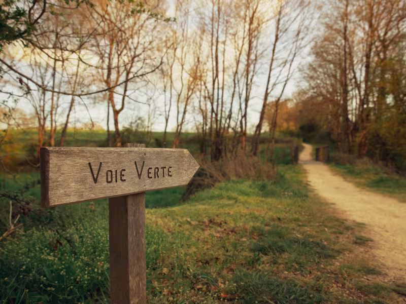 Voie verte vélo à Nueil-les-Aubiers