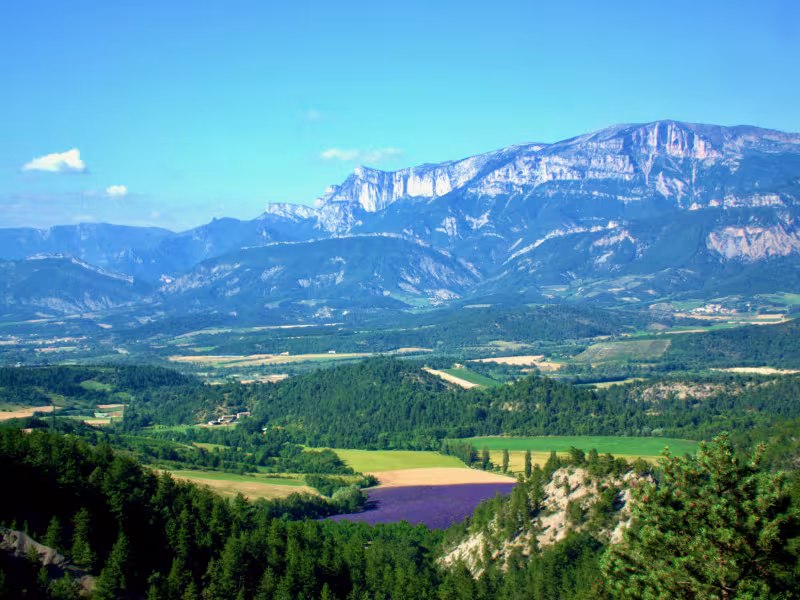 Panorama sur le Glandasse depuis Barnave