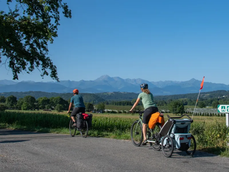Signalétique de La Vélosud à Peyraube
