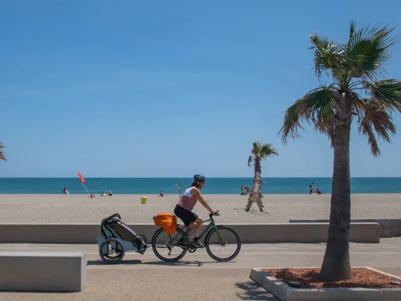 Arrivée de La Vélosud à Port-Barcarès