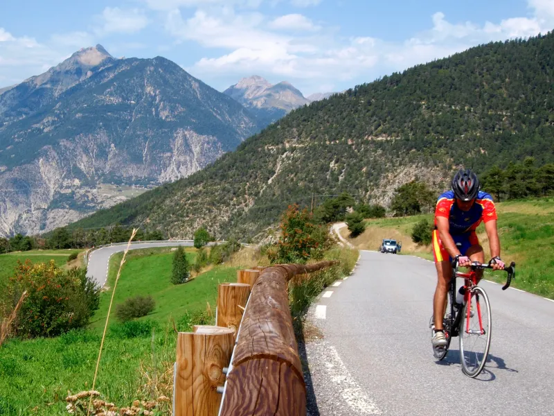 Premières rampes du col de Vars