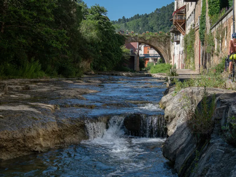 Rennes-les-Bains, sur les rives du Sals