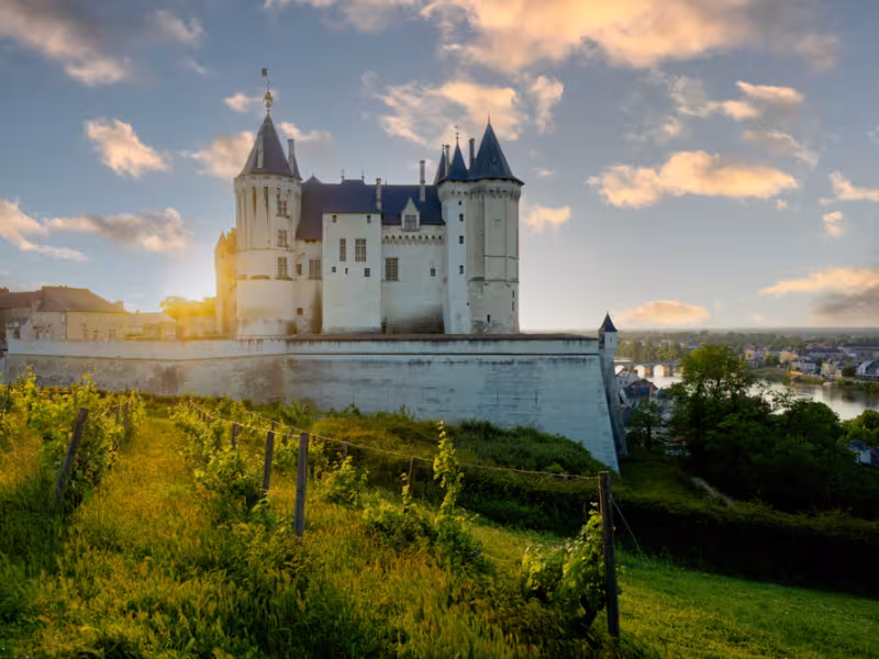Château de Saumur au coucher de soleil