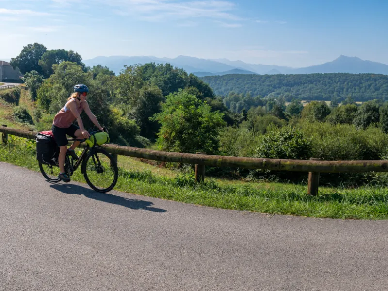 À l'approche de Saint-Gaudens à vélo