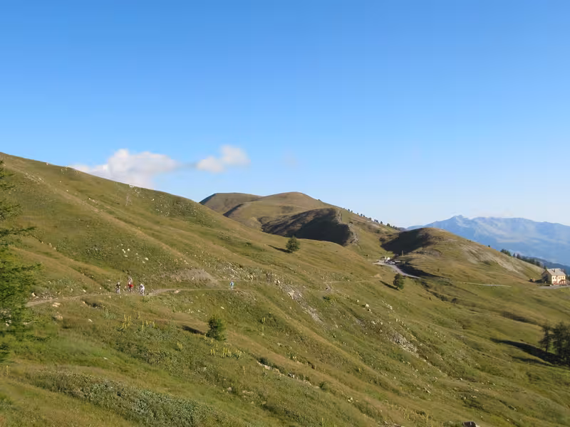 Chemin VTT dans les alpages