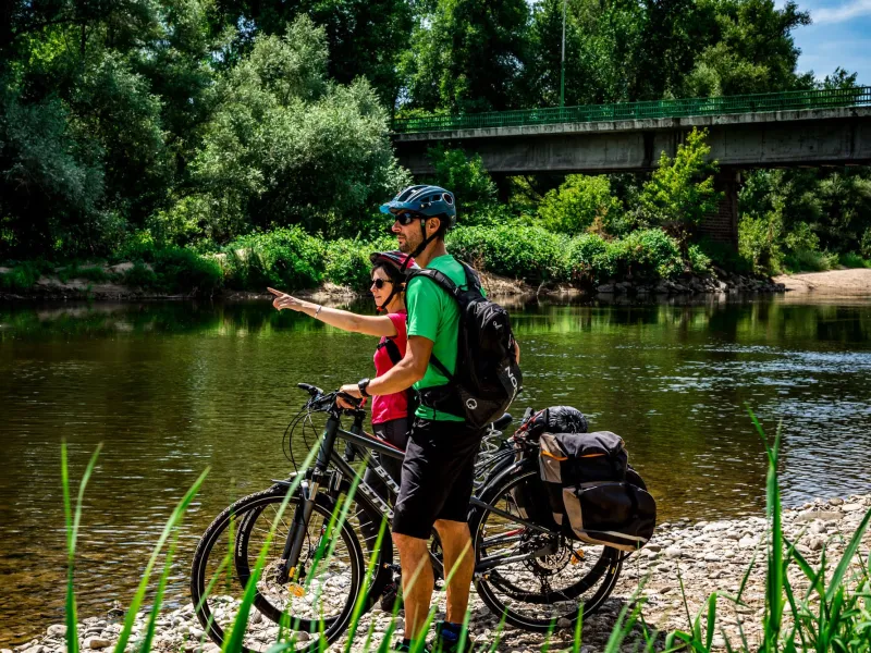 Sur la Via Allier au pont de Luzillat