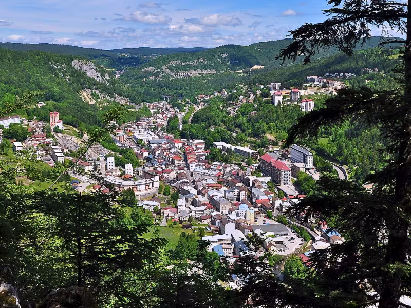 Vue aérienne de Morez