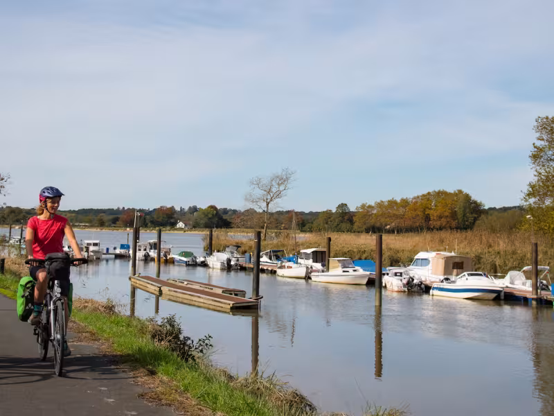 Balade à vélo le long de l'Adour