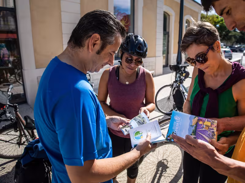 Carte de la Méditerranée à vélo