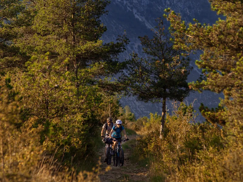 Le parcours de la GTMC dans les gorges du Tarn