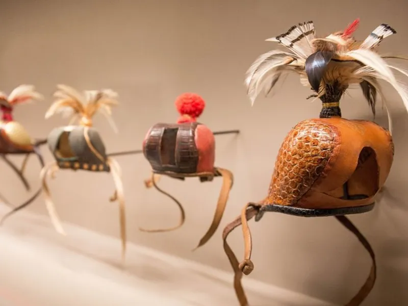 Chaperons de volerie au château de Gien