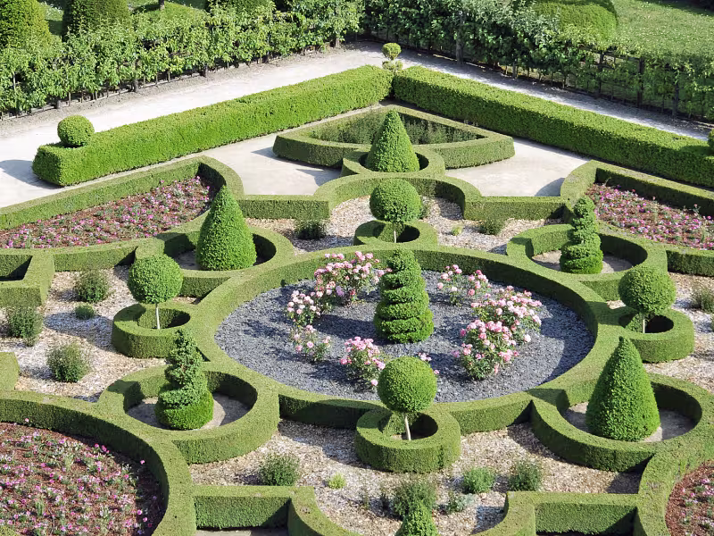 Parterre du jardin du château de Joinville