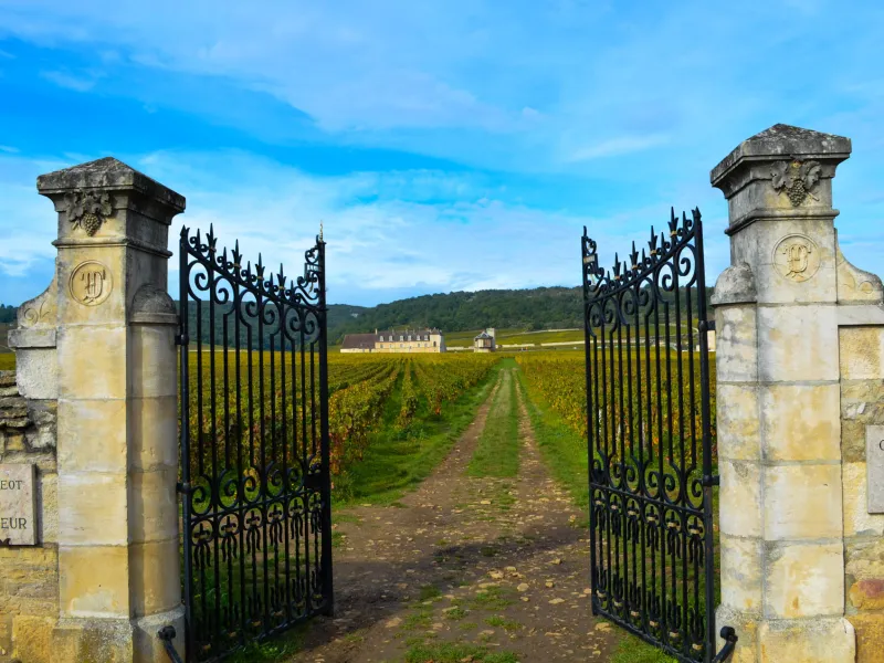 Entrée d'une propriété d'un vignoble