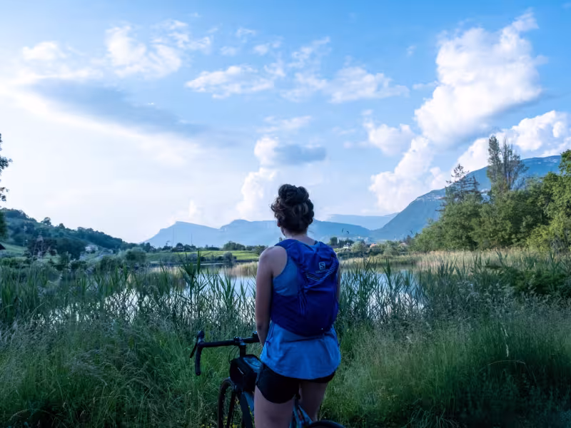 Cycliste contemplatif