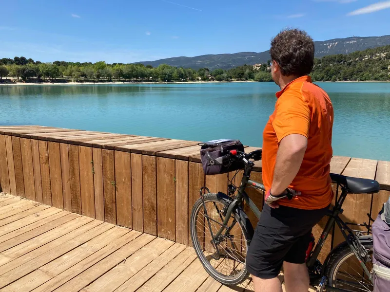 Vélo Etang de la Bonde, lieu de baignade