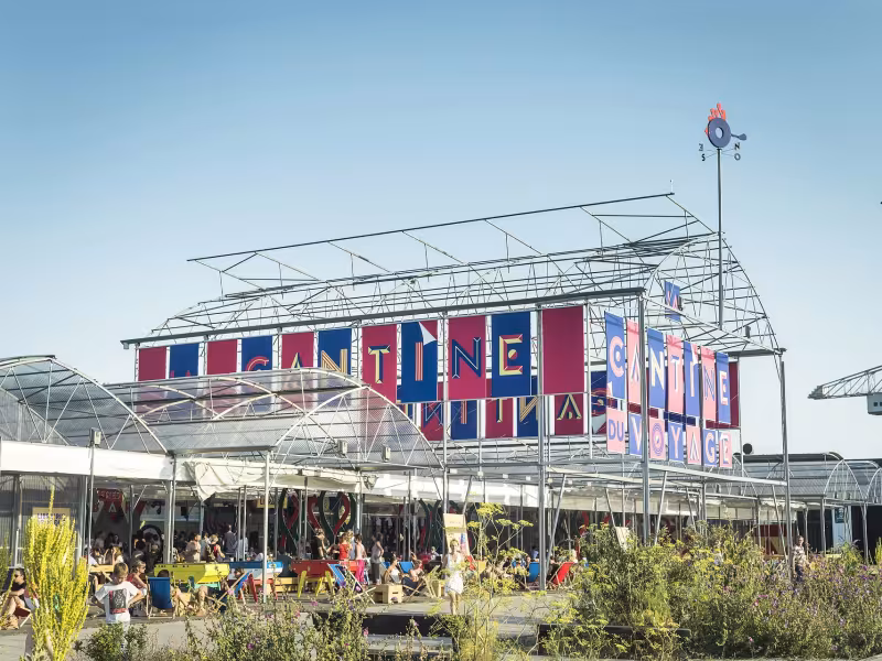 La Cantine du Voyage Nantes 2015 - signalétique par Appelle-moi Papa © Franck Tomps / LVAN