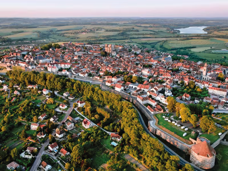 Langres, vue aérienne