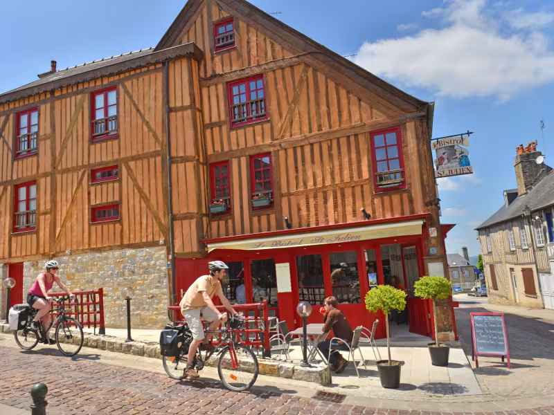 Het middeleeuwse stadje Domfront