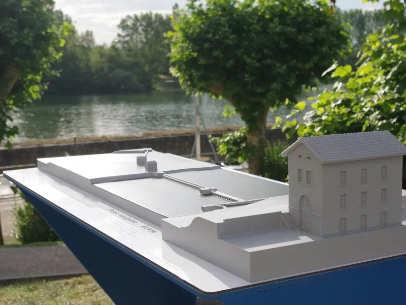 Maquette du Barrage Maison Eclusière Parcieux