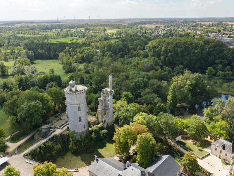 Mehun-sur-Yevre vue de drone