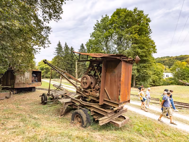 Randonneurs aux mines de la Brutz