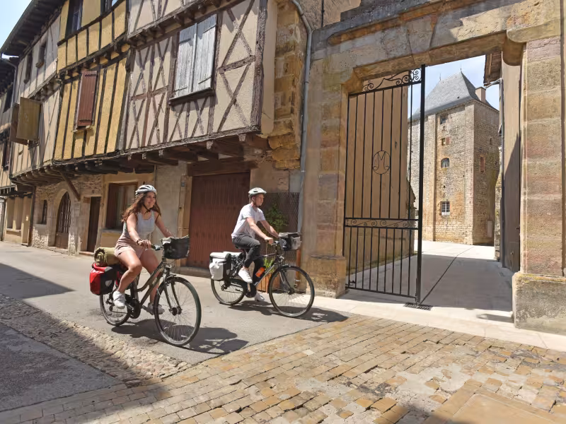 Arrivée à Montricoux - Véloroute Vallée et Gorges de l'Aveyron
