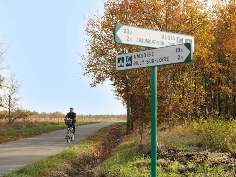 Panneau de La Loire à vélo - Rilly-sur-Loire