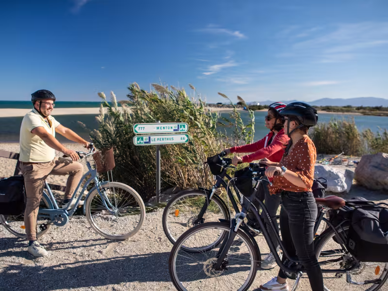 Panneau sur La Méditerranée à vélo - EuroVelo 8