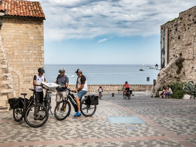 Panorama sur la Méditerranée à Antibes