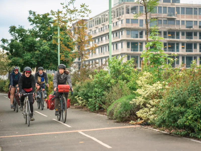 Piste cyclable à Paris - La Scandibérique